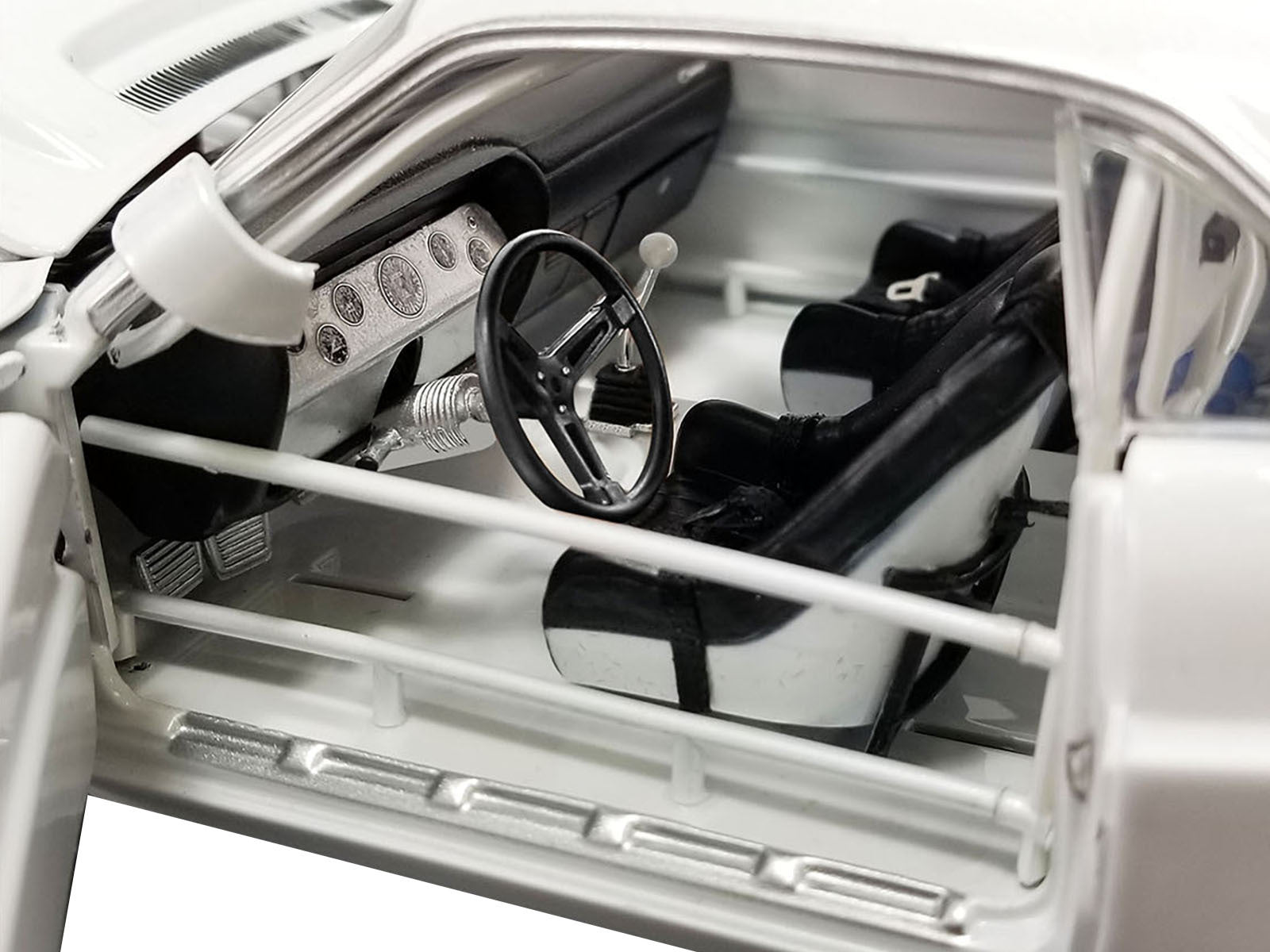 1970 Dodge Challenger Street Fighter White "Kowalski" Limited Edition to 524 pieces Worldwide 1/18 Diecast Model Car by ACME