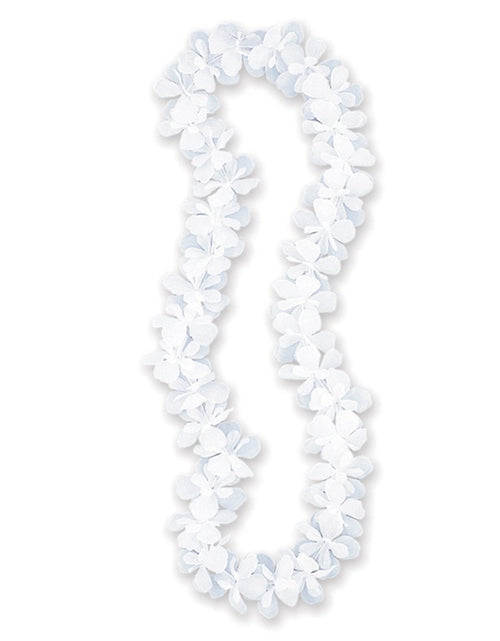 Load image into Gallery viewer, Hawaiian Flower Lei Necklace White
