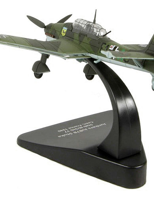 Load image into Gallery viewer, Junkers Ju 87B &quot;Stuka Stab&quot; Dive Bomber Plane III/StG 77 Caen France (1940) &quot;Oxford Aviation&quot; Series 1/72 Diecast Model Airplane by Oxford Diecast
