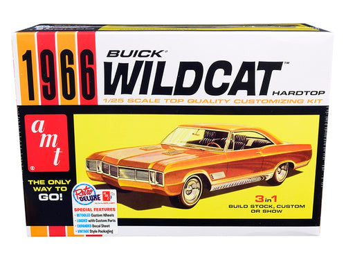 Load image into Gallery viewer, Skill 2 Model Kit 1966 Buick Wildcat Hardtop 3 in 1 Kit 1/25 Scale Model by AMT
