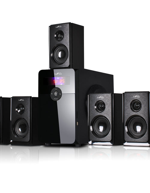 Load image into Gallery viewer, beFree Sound 5.1 Channel Surround Sound Bluetooth Speaker System in Black
