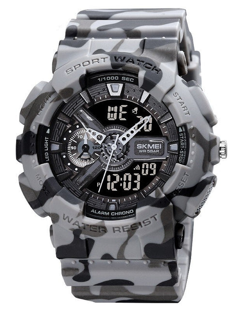 Load image into Gallery viewer, Classic Black Gold Sports Fashion Double Display Student Electronic Watch Teenagers Boys And Girls Watch
