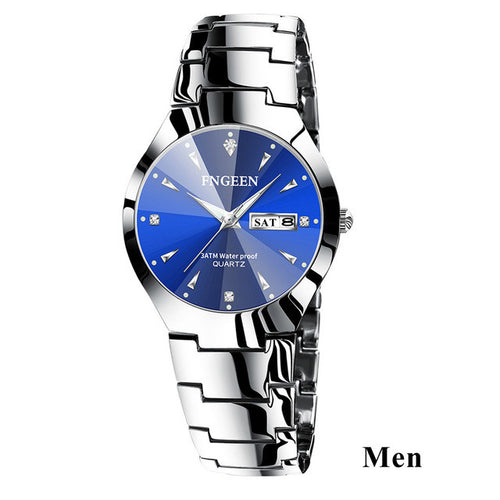 Load image into Gallery viewer, Relogio Feminino FNGEEN Couple Watch Men Quartz watch for Lovers Luxury Womens wristwatch Christmas Stainless Steel Waterproof
