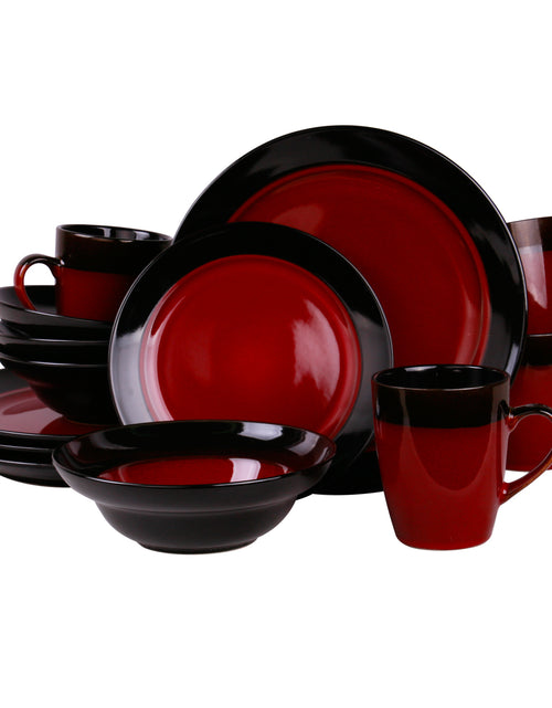 Load image into Gallery viewer, Elamas Tanizia 16 Piece High Gloss Dinnerware Set

