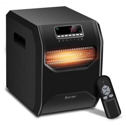 Load image into Gallery viewer, 12 H Timer LED Remote Control Portable Electric Space Heater
