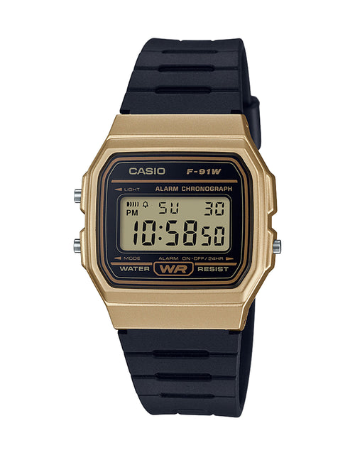 Load image into Gallery viewer, Casio Men&#39;s &#39;Classic&#39; Quartz Metal and Resin Casual Watch, Color:Black (Model: F-91WM-9ACF)
