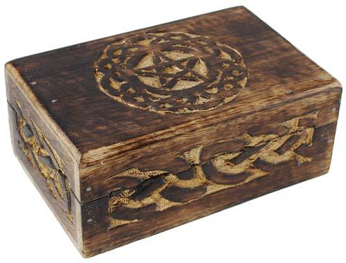 Load image into Gallery viewer, Celtic Circle Pentagram Box
