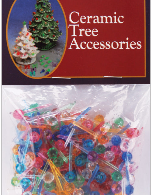 Load image into Gallery viewer, Ceramic Christmas Tree Accessories Mini Globe Pin Multi Color 0.25 Inch
