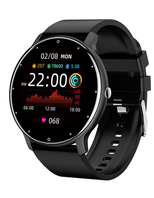 Load image into Gallery viewer, 1.28 Inch Zl02 Smart Watch Heart Rate Blood Pressure Monitor Sport Running Watch Compatible for Android iOS Black
