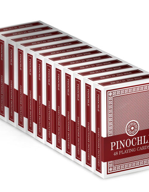 Load image into Gallery viewer, 12 Red Decks of Pinochle Playing Cards
