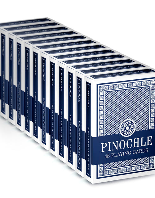 Load image into Gallery viewer, 12 Blue Decks of Pinochle Playing Cards
