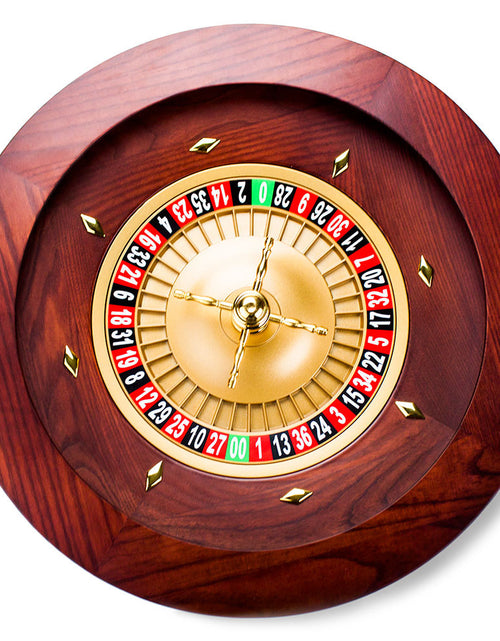 Load image into Gallery viewer, 18&quot; Casino Grade Deluxe Wooden Roulette Wheel
