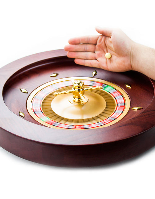 Load image into Gallery viewer, 18&quot; Casino Grade Deluxe Wooden Roulette Wheel
