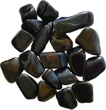 Load image into Gallery viewer, 1 lb Tiger&#39;s Eye, Blue tumbled stones
