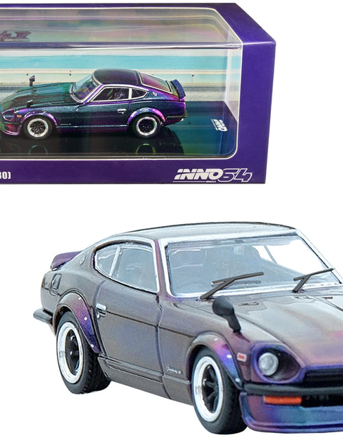 Load image into Gallery viewer, Nissan Fairlady Z (S30) RHD (Right Hand Drive) Midnight Purple II Metallic &quot;Hong Kong Ani-Com and Games 2022&quot; Event Edition 1/64 Diecast Model Car by Inno Models
