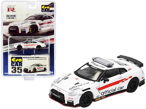 Load image into Gallery viewer, Nissan GT-R (R35) Nismo RHD (Right Hand Drive) &quot;Official Car&quot; White Limited Edition to 1200 pieces &quot;Special Edition&quot; 1/64 Diecast Model Car by Era Car
