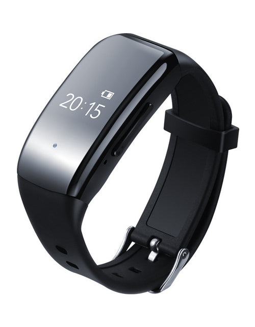 Load image into Gallery viewer, Sports Smart Bracelet Professional Recording Pen HD Noise Reduction Video Recorder Sports Mini Camera Smart Watch black
