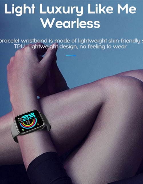 Load image into Gallery viewer, Y68 Bluetooth-compatible Smart  Watch Fitness Tracker Sports Bracelet Heart Rate Monitor Blood Pressure Bracelet For Android Ios White
