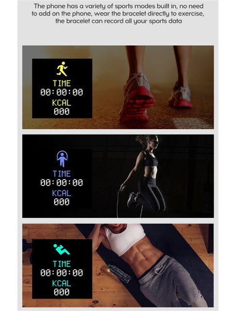 Load image into Gallery viewer, Y68 Bluetooth-compatible Smart  Watch Fitness Tracker Sports Bracelet Heart Rate Monitor Blood Pressure Bracelet For Android Ios White
