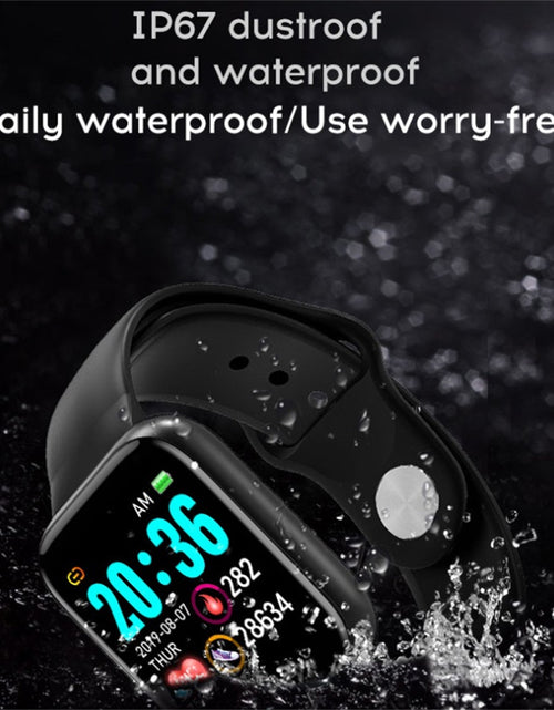 Load image into Gallery viewer, Y68 Bluetooth-compatible Smart  Watch Fitness Tracker Sports Bracelet Heart Rate Monitor Blood Pressure Bracelet For Android Ios White
