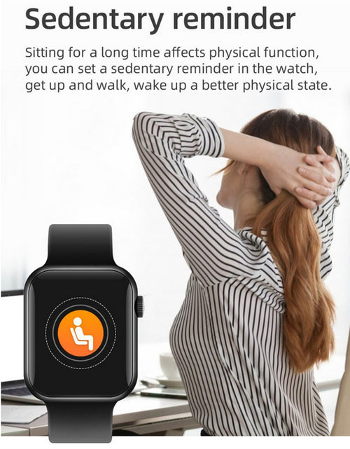 Load image into Gallery viewer, T500+ Smart Bracelet Bluetooth Calling Music Touch-screen Heart Rate Blood Pressure Monitoring Fitness Watch Blue
