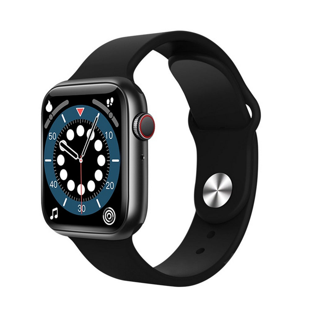T500+ Smart Bracelet Bluetooth Calling Music Touch-screen Heart Rate Blood Pressure Monitoring Fitness Watch Blue
