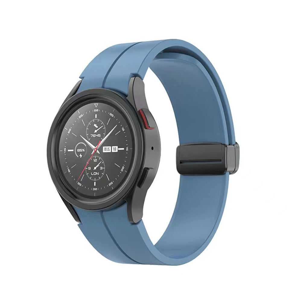 Silicone Strap Replacement Bracelet Band for Samsung Galaxy Watch 4 5 5 Pro Dark Blue