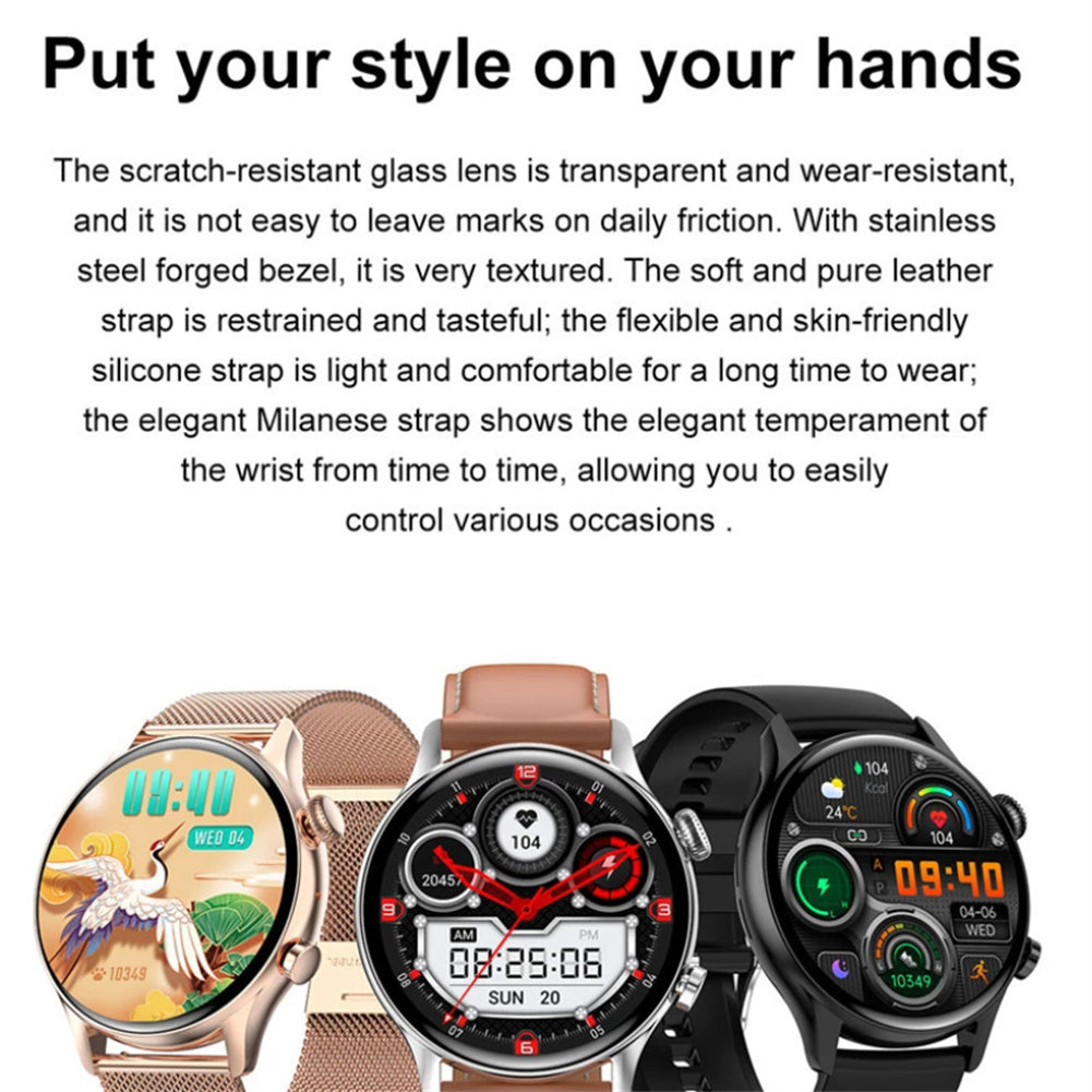 Hk8pro Smart Watch Amoled Bluetooth Call Voice Control Bracelet Heart Rate Monitor Fitness Smartwatch Silver Steel