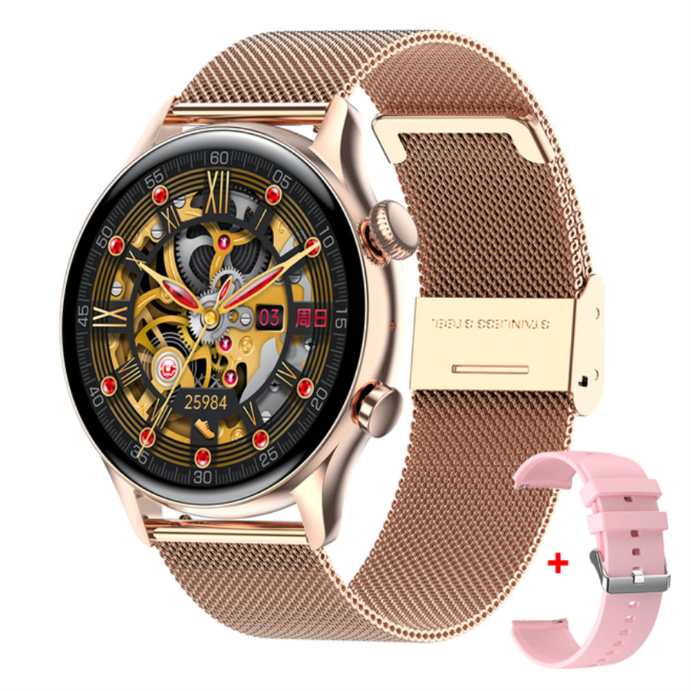 Hk8pro Smart Watch Amoled Bluetooth Call Voice Control Bracelet Heart Rate Monitor Fitness Smartwatch Silver Steel