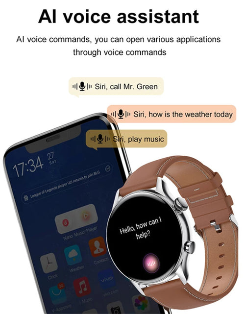 Load image into Gallery viewer, Hk8pro Smart Watch Amoled Bluetooth Call Voice Control Bracelet Heart Rate Monitor Fitness Smartwatch Silver Steel
