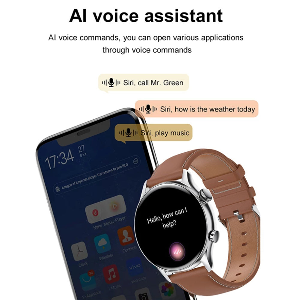 Hk8pro Smart Watch Amoled Bluetooth Call Voice Control Bracelet Heart Rate Monitor Fitness Smartwatch Silver Steel
