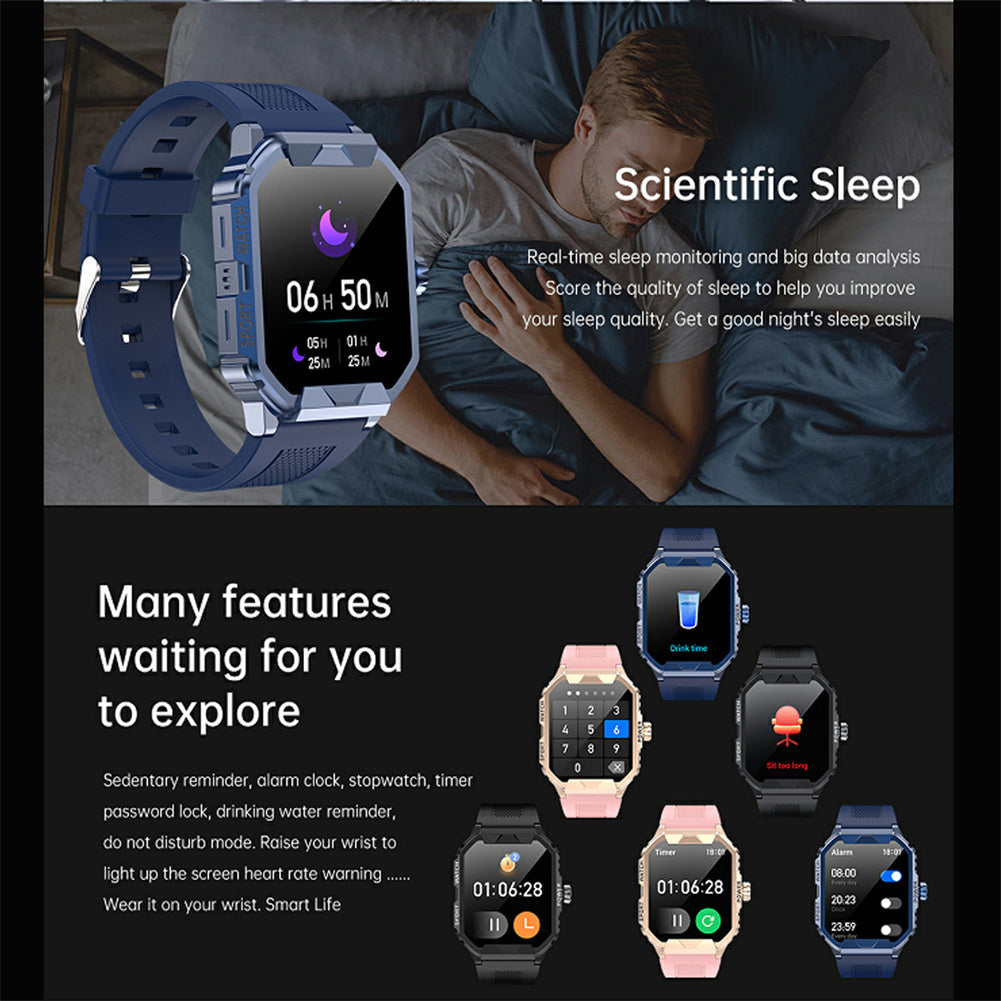 Fw06 Smart Watch Bluetooth-compatible Call Blood Oxygen Heart Rate Monitor Offline Payment Sports Bracelet Black