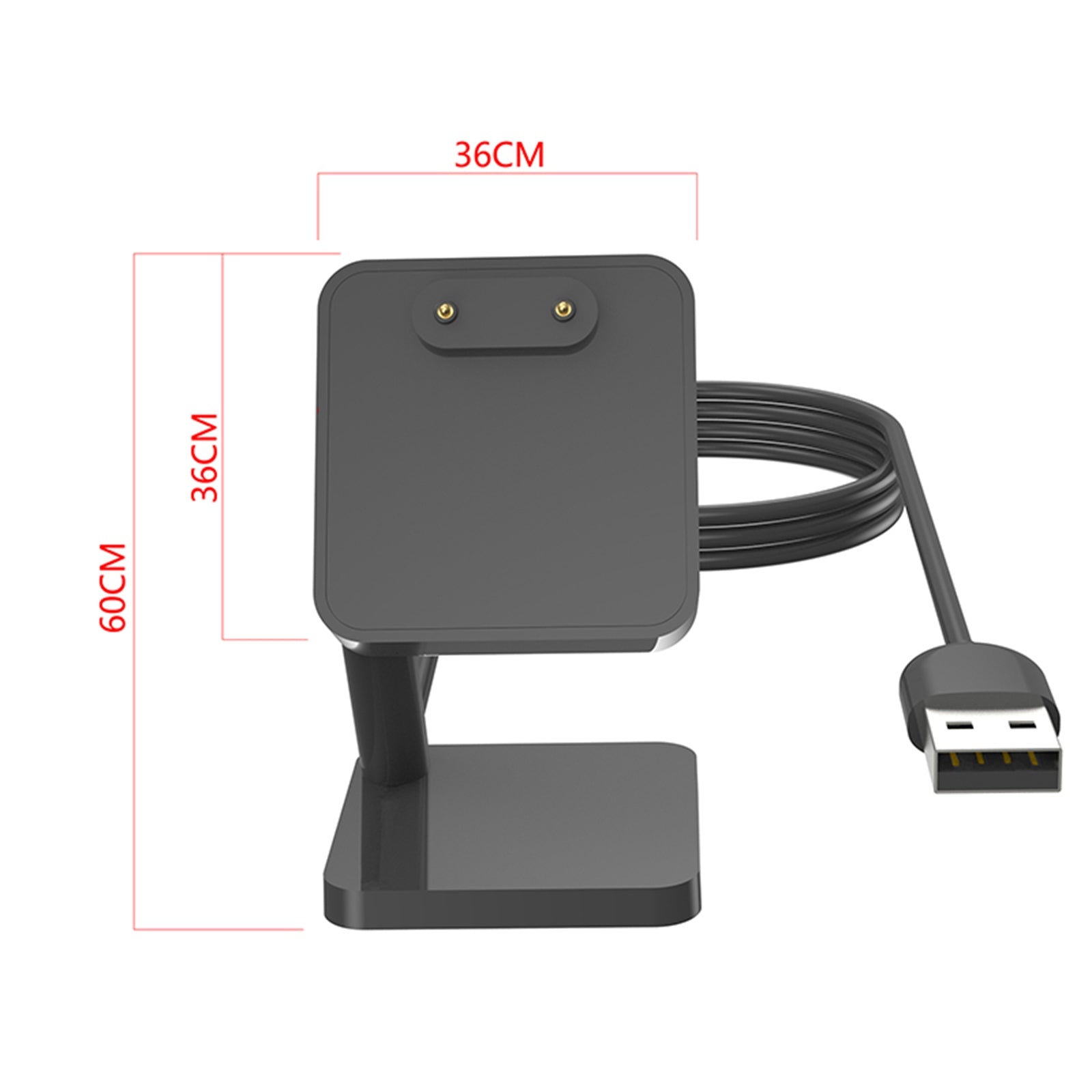 Mini Charger Cradle Power Adapter Charging Cable Watch Stand Base Compatible For Huawei Kids Watch 4 Pro black
