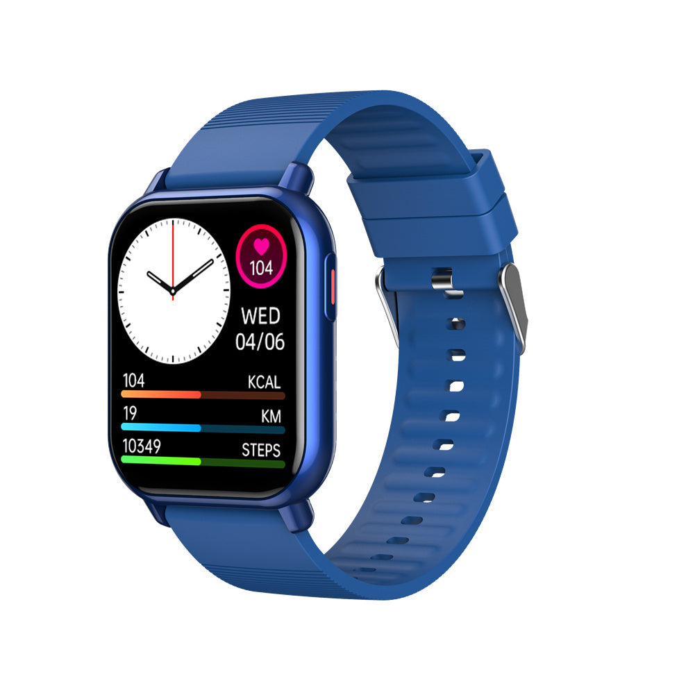 Zw32 Smart Watch 1.85-inch HD Screen Heart Rate Blood Oxygen Body Temperature Monitoring Fitness Bracelet Blue