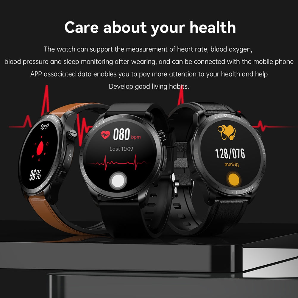 E420 Smart Watch Ecg Ppg Heart Rate Blood Pressure Blood Sugar Health Monitor Waterproof Fitness Bracelet Black Steel