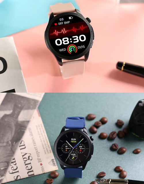 Load image into Gallery viewer, E420 Smart Watch Ecg Ppg Heart Rate Blood Pressure Blood Sugar Health Monitor Waterproof Fitness Bracelet Black Steel
