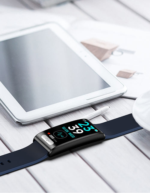 Load image into Gallery viewer, Tk70 Smart Watch 1.47 inch Color Screen Fitness Tracker Waterproof Sleep Blood Pressure Monitor Smartwatch Black Belt
