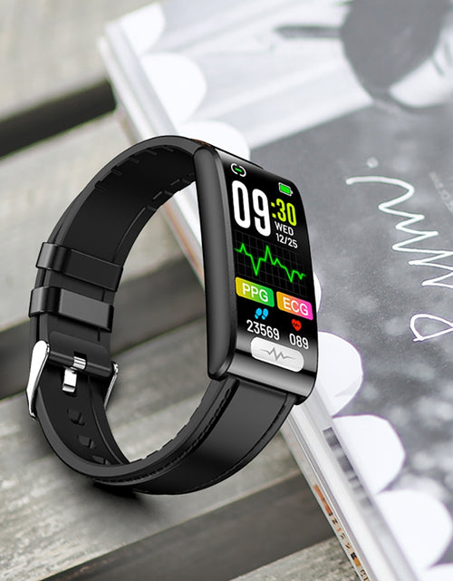 Load image into Gallery viewer, Tk70 Smart Watch 1.47 inch Color Screen Fitness Tracker Waterproof Sleep Blood Pressure Monitor Smartwatch Black Belt

