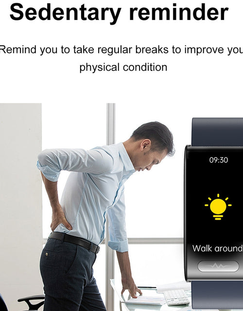 Load image into Gallery viewer, Tk70 Smart Watch 1.47 inch Color Screen Fitness Tracker Waterproof Sleep Blood Pressure Monitor Smartwatch Black Belt
