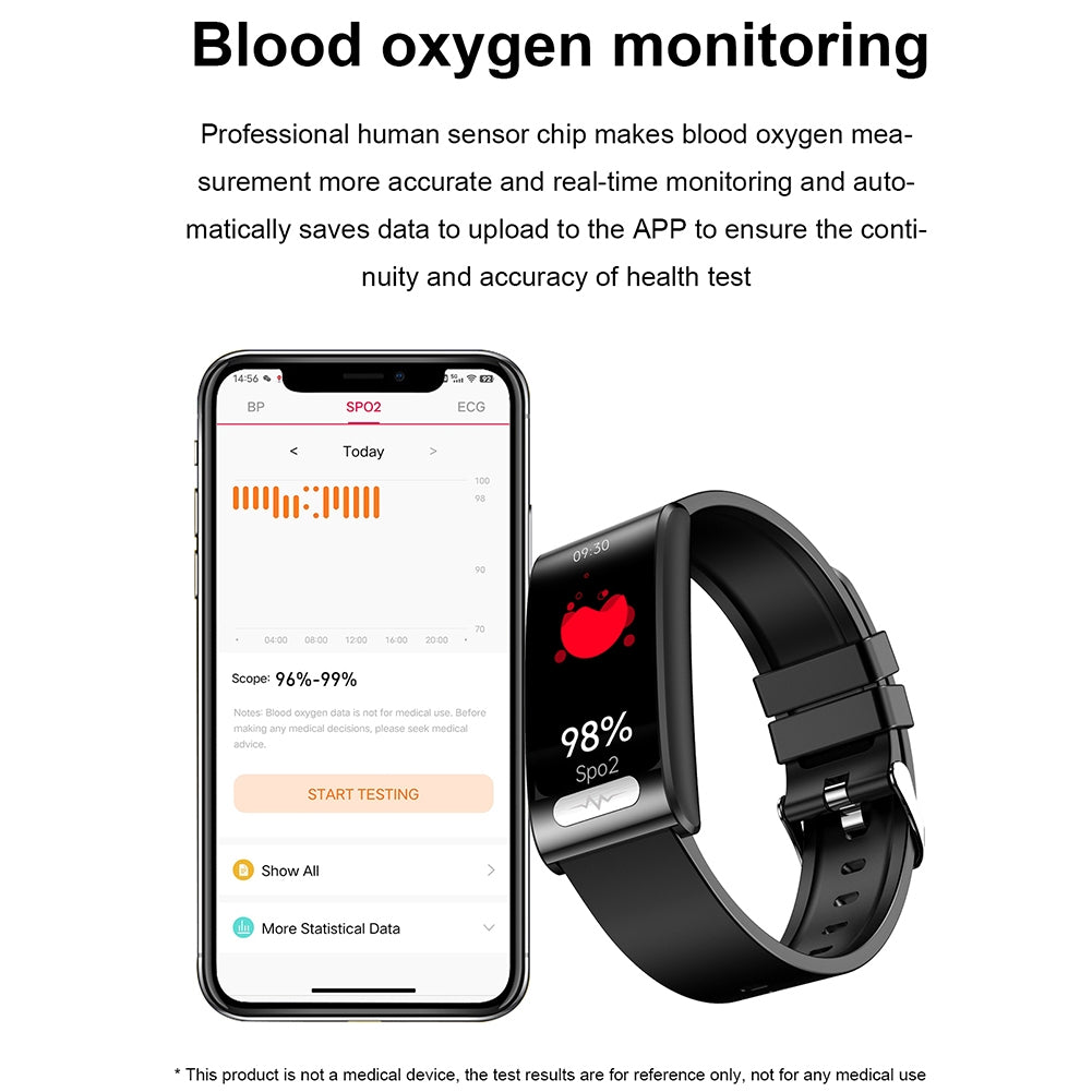 Tk70 Smart Watch 1.47 inch Color Screen Fitness Tracker Waterproof Sleep Blood Pressure Monitor Smartwatch Black Belt