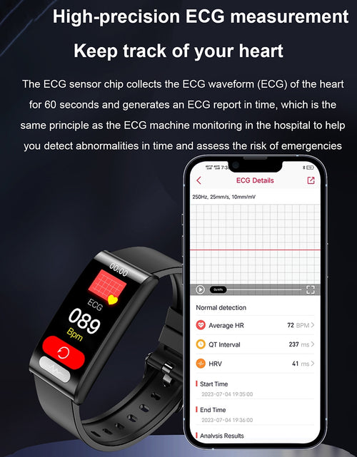 Load image into Gallery viewer, Tk70 Smart Watch 1.47 inch Color Screen Fitness Tracker Waterproof Sleep Blood Pressure Monitor Smartwatch Black Belt
