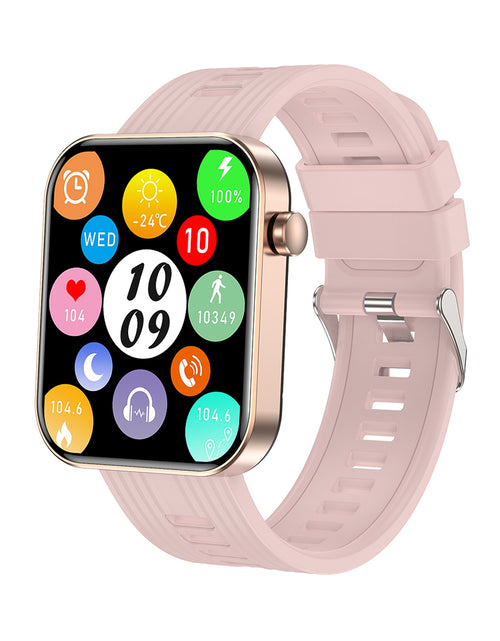 Load image into Gallery viewer, Fw10 Smart Watches 1.96-Inch Full Touch Screen Heart Rate Monitor for Android iOS iPhone Pink
