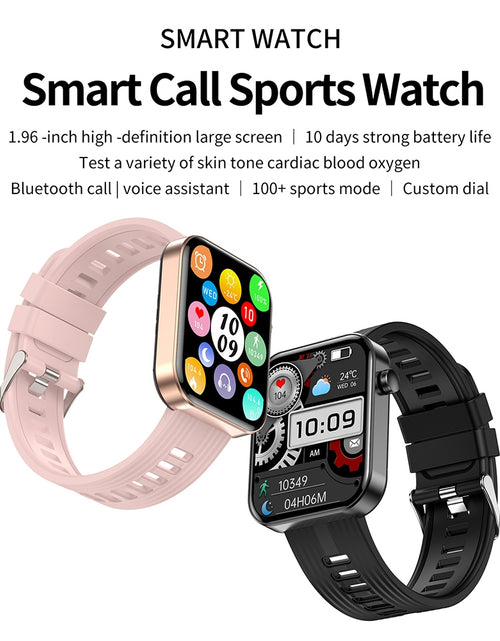 Load image into Gallery viewer, Fw10 Smart Watches 1.96-Inch Full Touch Screen Heart Rate Monitor for Android iOS iPhone Pink
