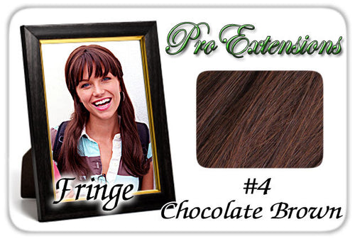 Load image into Gallery viewer, #4 Chocolate Brown Pro  Fringe Clip In Bangs
