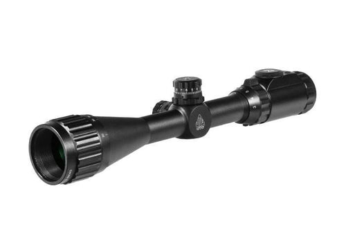 Load image into Gallery viewer, Leapers UTG 3-9x40AO True Hunter Rifle Scope, EZ-TAP, Illuminated Mil-Dot Reticle, 1/4 MOA, 1&quot; Tube, High 3/8&quot; Rings
