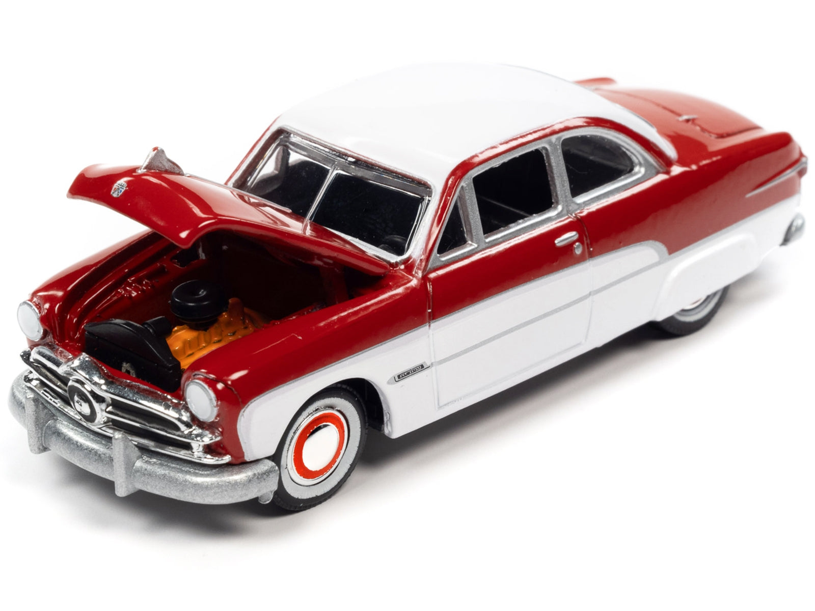 1950 Ford Coupe Red and White "Racing Champions Mint 2022" Release 2 Limited Edition to 8548 pieces Worldwide 1/64 Diecast Model Car by Racing Champions