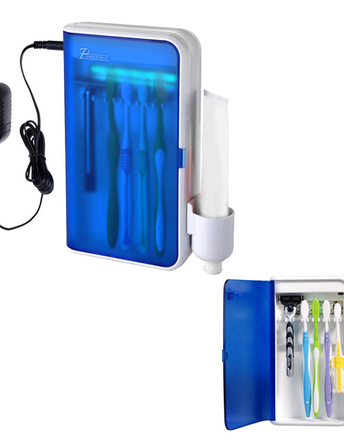 Load image into Gallery viewer, Pursonic UV Ultraviolet Family Toothbrush Sanitizer Sterilizer Cleaner with AC Adapter
