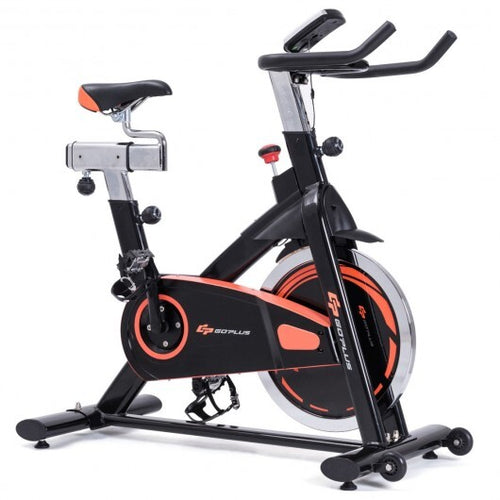 Load image into Gallery viewer, Indoor Fixed Aerobic Fitness Exercise Bicycle with Flywheel and LCD Display

