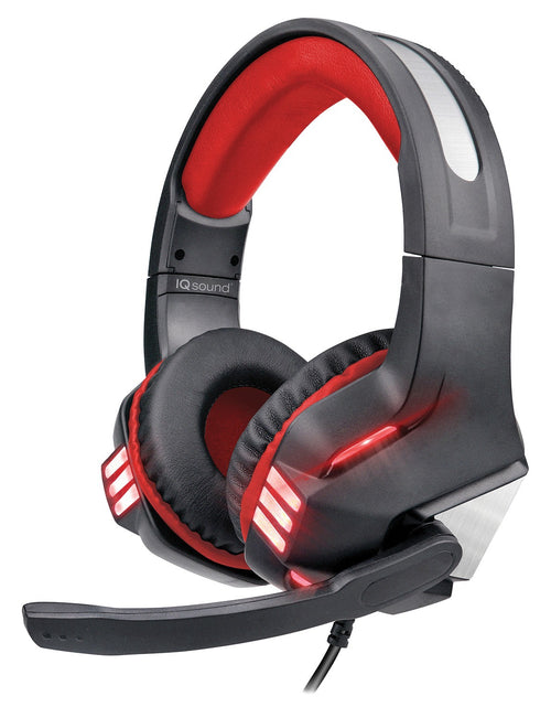 Load image into Gallery viewer, Supersonic IQ-480G - RED Pro-Wired Gaming Headset with Lights (Red)
