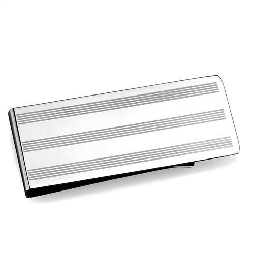 Load image into Gallery viewer, TK2081 - High polished (no plating) Stainless Steel Money clip with No Stone
